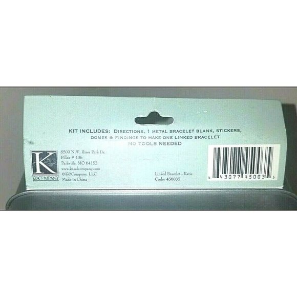 DIY Bracelet Kit Silver Link Blank Victorian Style - Picture 5 of 6